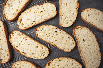 Image showing Fresh baked artisan toasted bread