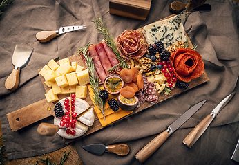 Image showing Food tray top view