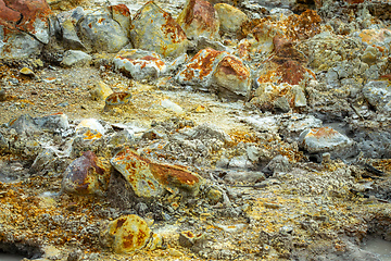 Image showing Geothermal activity fumaroles, Costa Rica