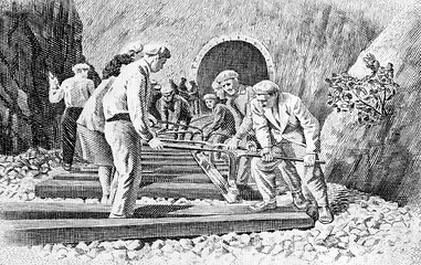 Image showing Railroad Construction