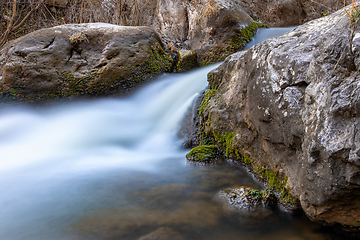 Image showing beautiful mountain stream in spring