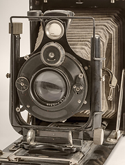 Image showing historic folding camera