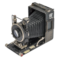 Image showing historic folding camera