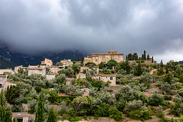 Image showing Historic center of town of Deia, Balearic Islands Mallorca Spain.