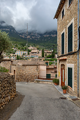 Image showing Historic center of town of Deia, Balearic Islands Mallorca Spain.