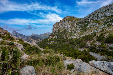 Image showing View from Mirador de Es Colomer, Balearic Islands Mallorca Spain.