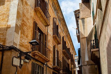 Image showing Palma de Mallorca old town, Balearic Islands Spain.