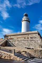 Image showing Lighthouse at Cape Formentor in the Coast of North Mallorca, Spain