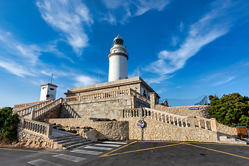 Image showing Lighthouse at Cape Formentor in the Coast of North Mallorca, Spain