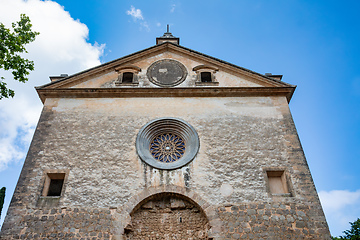 Image showing Parish Church of Sant Bartomeu in Valldemossa, Mallorca, Balearic Islands, Spain