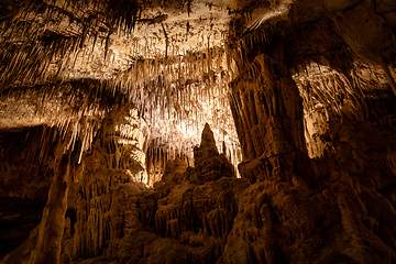 Image showing Dragon cave, Coves del Drach, Cuevas del Drach. Porto Cristo. Balearic Islands Mallorca Spain.