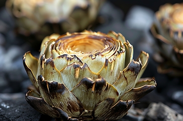 Image showing Close-Up of Flower on Rock, Natures Beauty in Detail