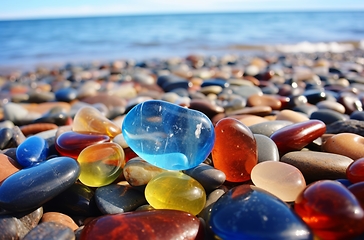 Image showing Close-up of Ocean Rocks - Natural Beauty and Texture Revealed