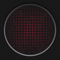 Image showing Red Radar Grid