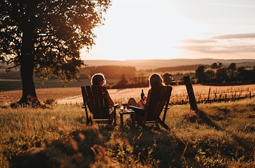 Image showing Evening serenity in countryside