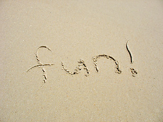 Image showing Fun at the Beach