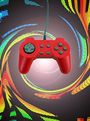 Image showing game controller w clipping path 