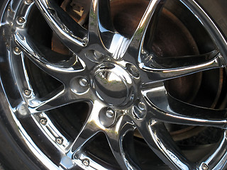 Image showing chrome rim detail