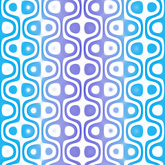 Image showing Blue Retro Pattern