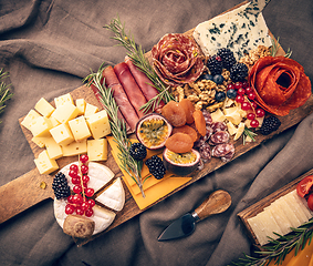 Image showing Cold platter, various cold cuts