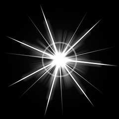 Image showing Bright Lens Flare Burst