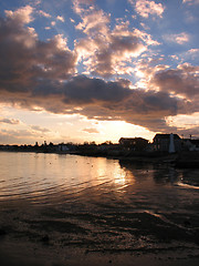 Image showing Connecticut Beach Sunset