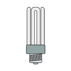 Image showing Energy Saving Light Bulb Icon