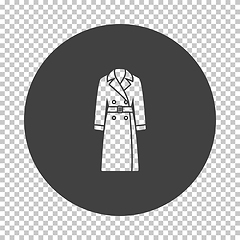 Image showing Business Woman Trench Icon