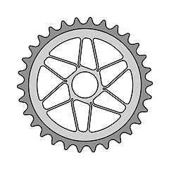 Image showing Bike Gear Star Icon