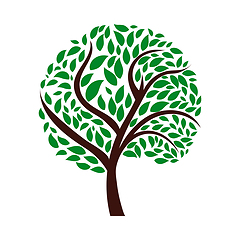 Image showing Ecological Tree With Leaves Icon