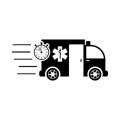 Image showing Fast Ambulance Car Icon