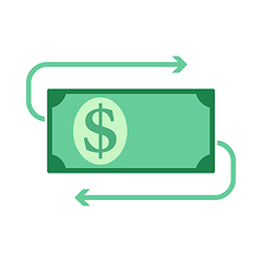 Image showing Cash Back Dollar Banknote Icon