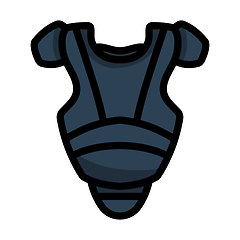 Image showing Baseball Chest Protector Icon