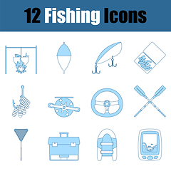 Image showing Fishing Icon Set