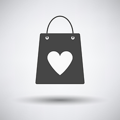 Image showing Shopping Bag With Heart Icon