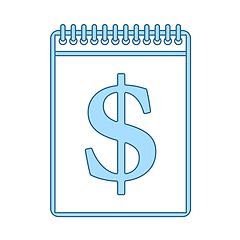 Image showing Dollar Calendar Icon