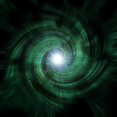 Image showing green tunnel vortex