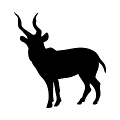 Image showing Kudu Antelope Silhouette