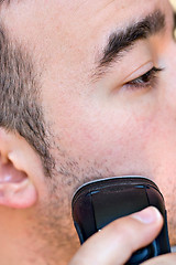 Image showing Man Shaving