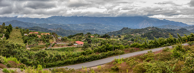 Image showing Rural landscape of Cartago Province, Costa Rica