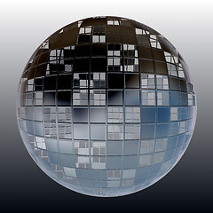 Image showing Chrome 3D Sphere