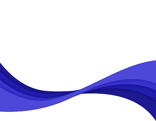 Image showing Blue Abstract Swirl