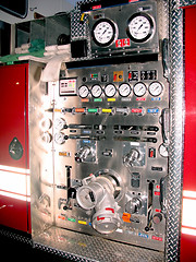 Image showing fire truck detail