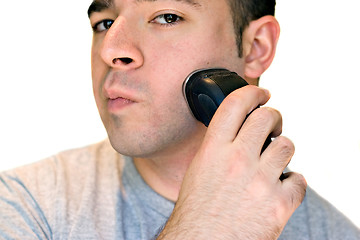 Image showing Man Shaving