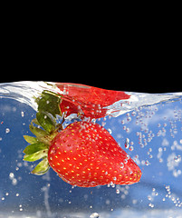 Image showing Strawberry In Water