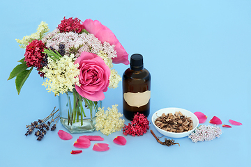 Image showing Healing Adaptogen Herbs and Flowers