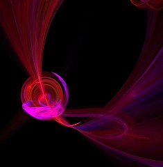 Image showing Glowing Fractal Sphere