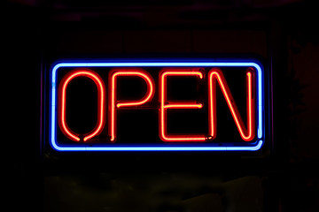 Image showing Neon OPEN Sign