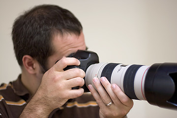 Image showing Photographer Shooting