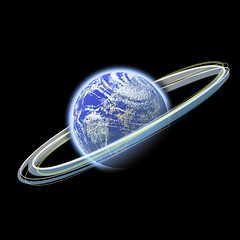 Image showing glowing earth